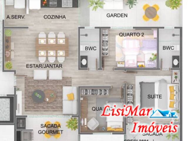 #1897 - Apartamento para Venda em Itapoá - SC - 2